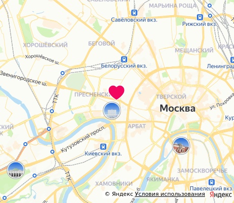 На карте