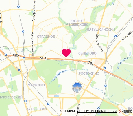 На карте