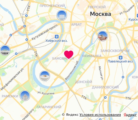 На карте