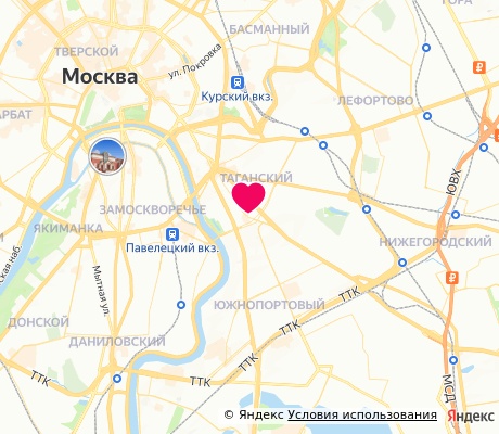 На карте