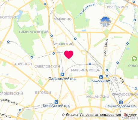 На карте