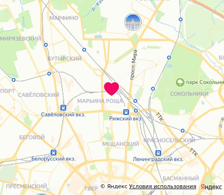 На карте