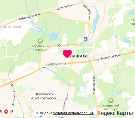На карте