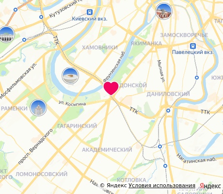 На карте