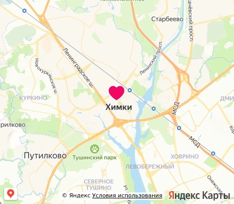 На карте