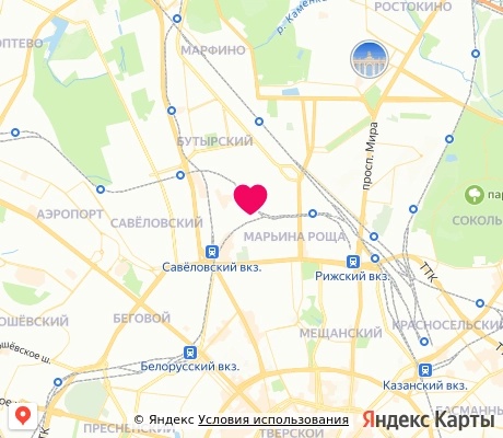 На карте