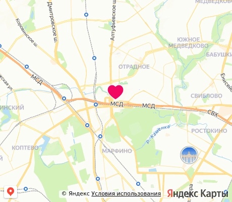На карте