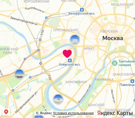 На карте