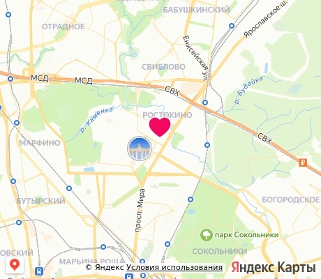 На карте