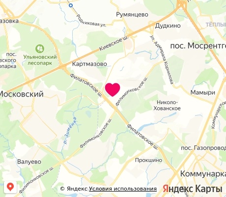 На карте
