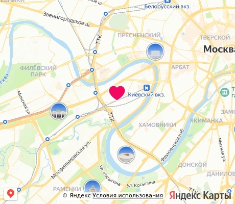 На карте
