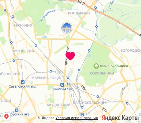 На карте
