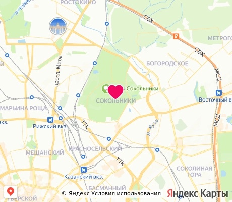 На карте