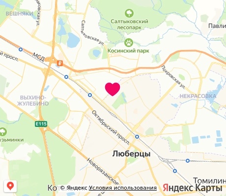 На карте