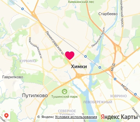 На карте