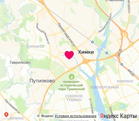 На карте