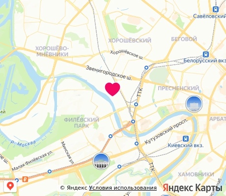 На карте
