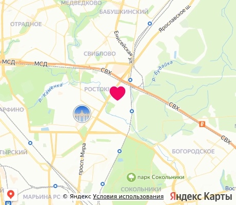 На карте