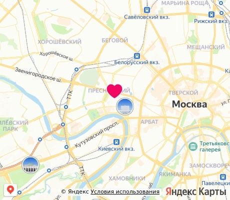 На карте