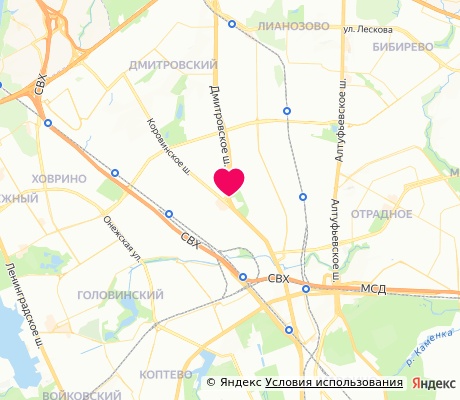 На карте