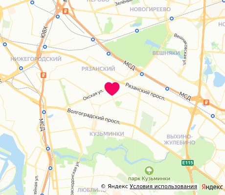На карте