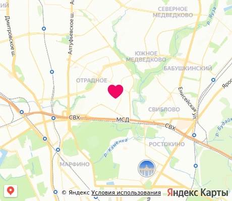 На карте