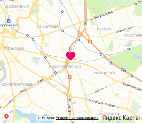 На карте