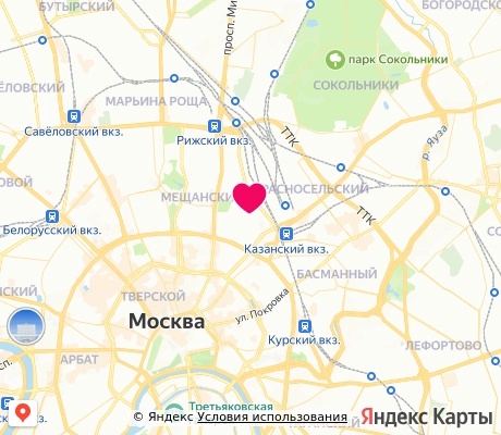 На карте