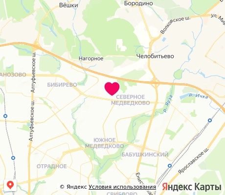 На карте