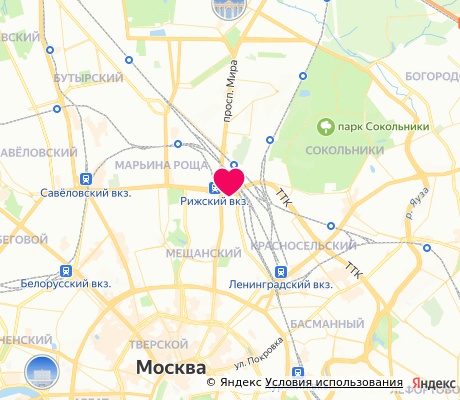 На карте