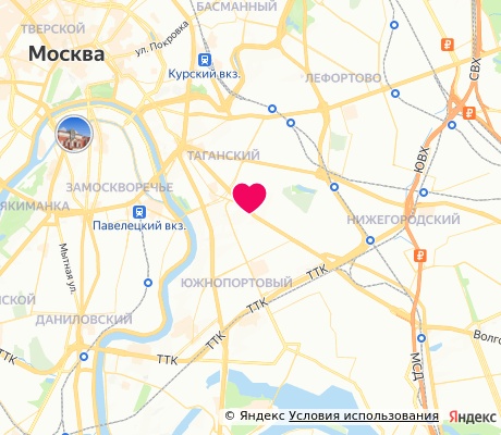 На карте