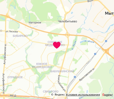 На карте