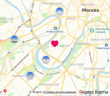 На карте