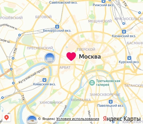 На карте