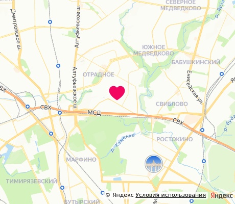 На карте