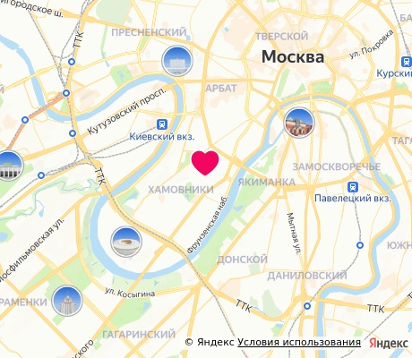 На карте
