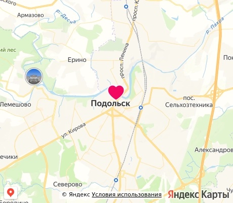 На карте