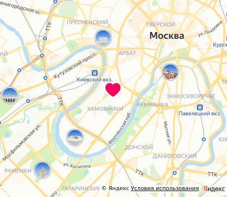 На карте