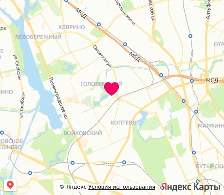 На карте