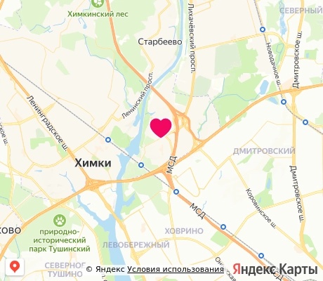 На карте
