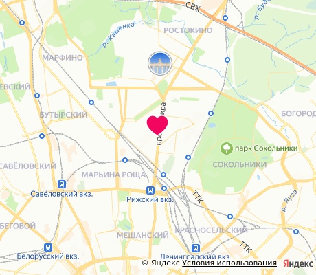 На карте