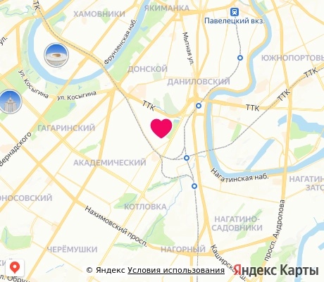 На карте