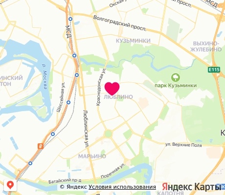 На карте