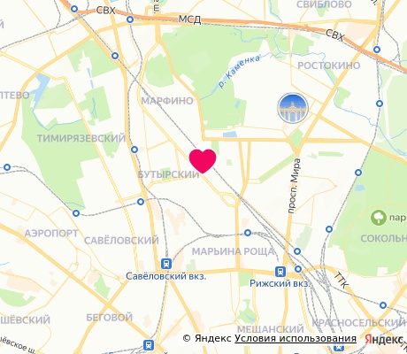 На карте