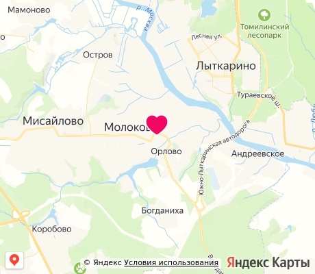 На карте