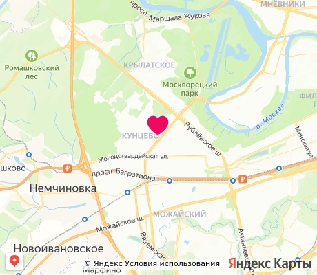 На карте