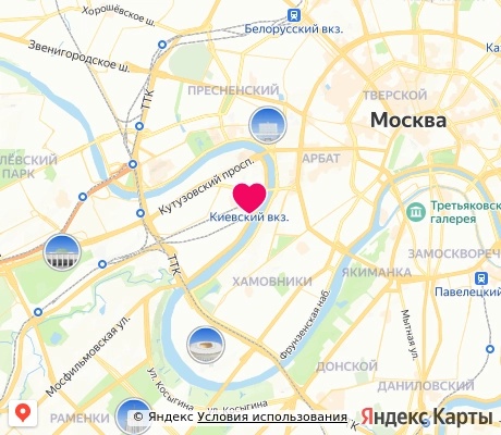 На карте