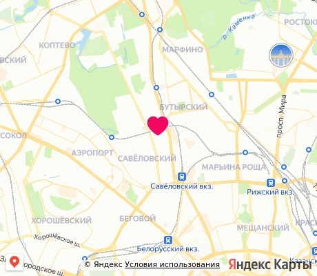 На карте