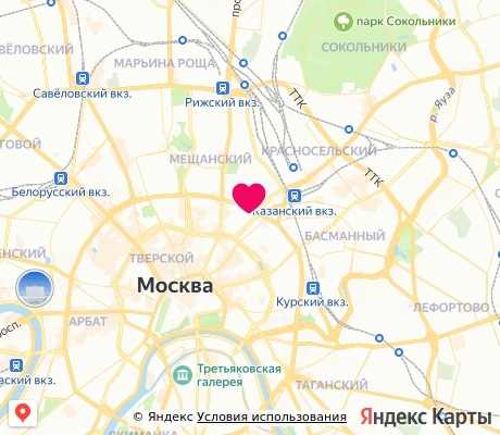 На карте