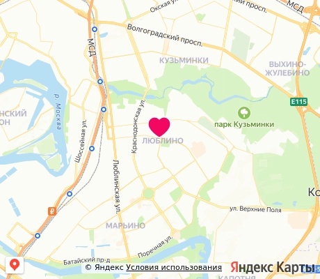 На карте